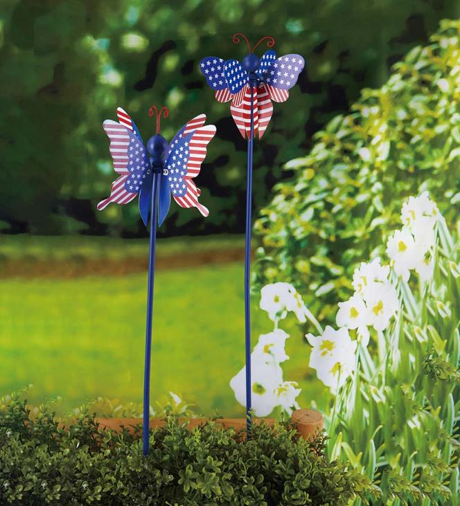 hoov & aed 820L271 ameerika lippu keerlev tiivuline aiavaias - kiili Plow & Hearth