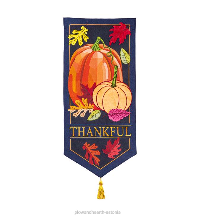 hoov & aed 820L377 tänulikud kõrvitsad vimpli lipp Plow & Hearth