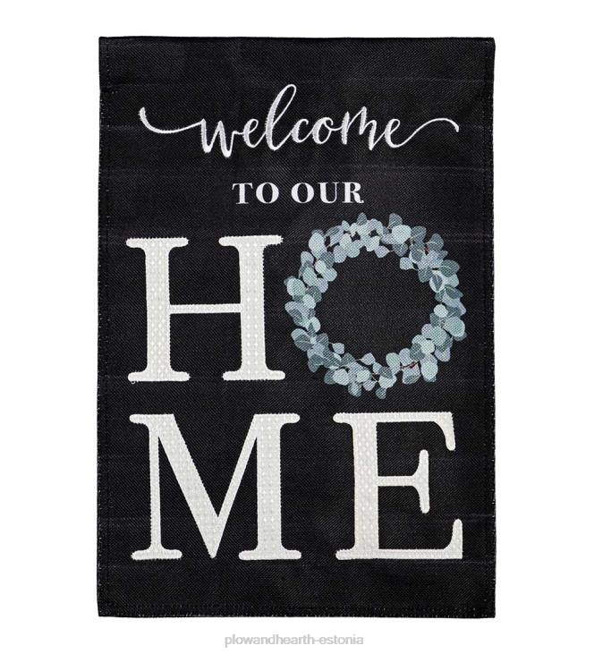 hoov & aed 820L575 tere tulemast meie koju eukalüpti kotiriidest aia lipp Plow & Hearth