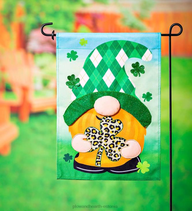 hoov & aed 820L593 St. patricku mustriga päkapiku kotiriidest aialipp Plow & Hearth
