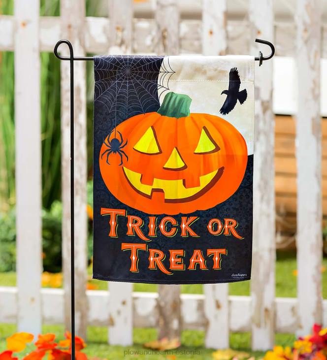 hoov & aed 820L615 trikk või kohtlemine jack-o-lantern seemisnahast aialipp Plow & Hearth