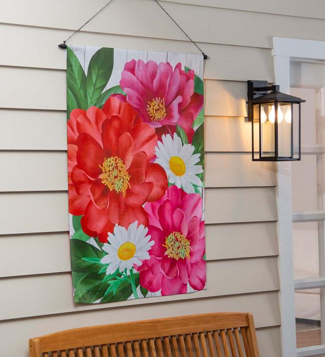 hoov & aed 820L628 õitsev seemisnahast majalipp Plow & Hearth