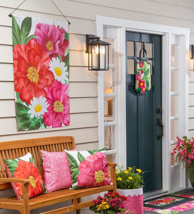 hoov & aed 820L628 õitsev seemisnahast majalipp Plow & Hearth