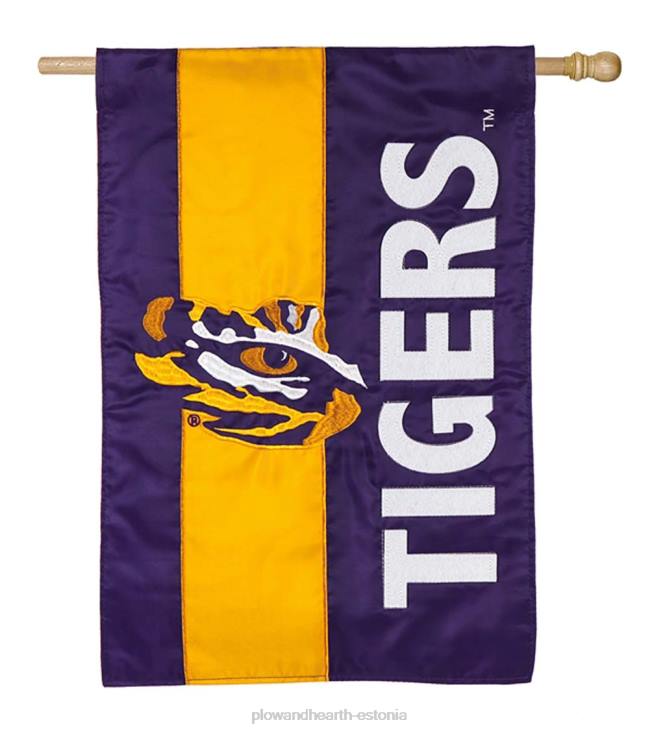 hoov & aed 820L634 kahepoolne kaunistatud kolledžimeeskonna uhkus aplikatsiooniga majalipp – iowa osariik Plow & Hearth