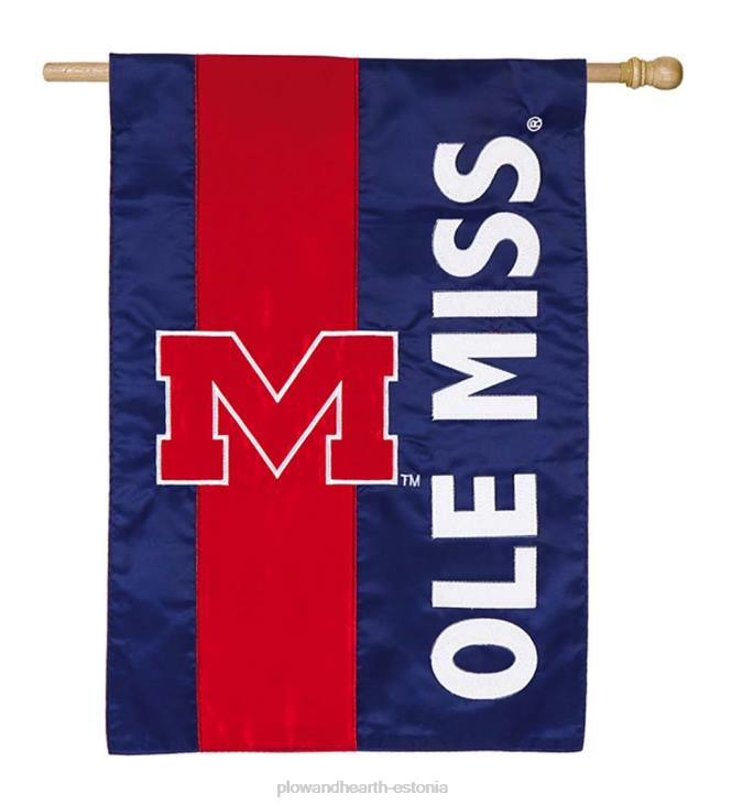 hoov & aed 820L634 kahepoolne kaunistatud kolledžimeeskonna uhkus aplikatsiooniga majalipp – iowa osariik Plow & Hearth