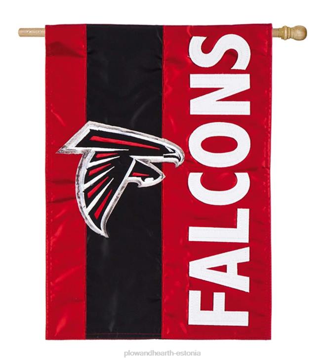 hoov & aed 820L635 kahepoolne kaunistatud nfl team pride aplikatsiooniga majalipp - atlanta falcons Plow & Hearth