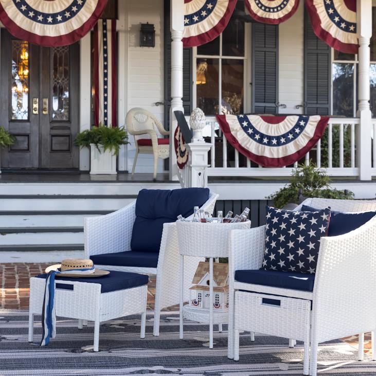 hoov & aed 820L539 klassikaline ameerika lipu puuvillane kollektsioon Plow & Hearth