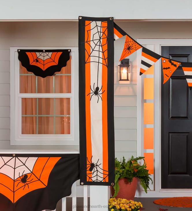 hoov & aed 820L546 halloween ämblikuvõrk puuvillane sammaspukk Plow & Hearth