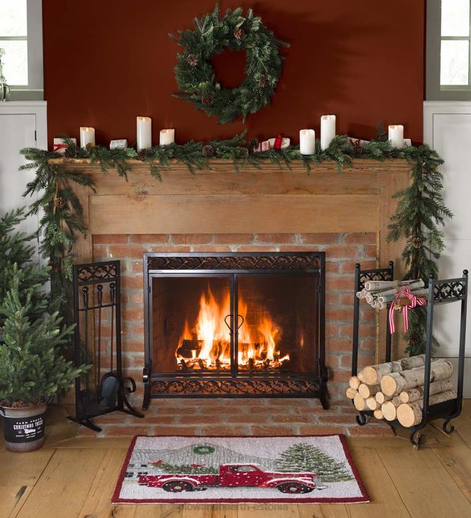 kamin 820L2869 malmist kerimisega tuleekraan ustega Plow & Hearth