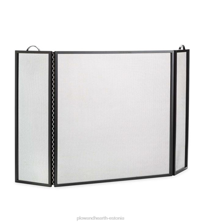 kamin 820L2872 klassikaline kolmekordne lamekaitsega tuleekraan - must Plow & Hearth