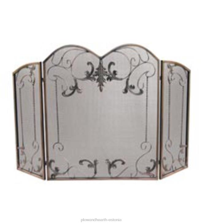 kamin 820L2896 veneetsia pronks kolme paneeliga tuleekraan - pronks Plow & Hearth