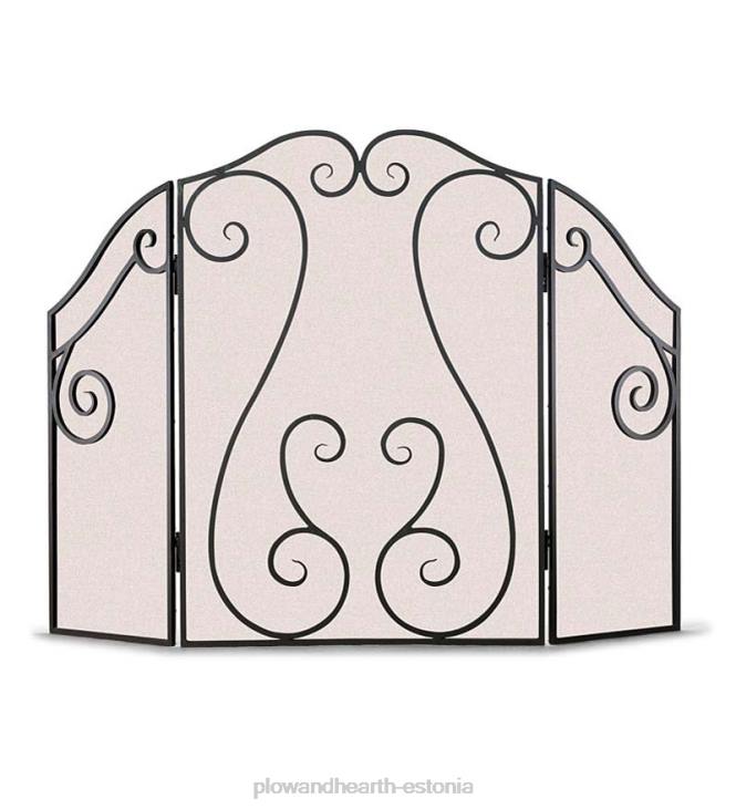 kamin 820L2897 antiikne kerimisekraan - must Plow & Hearth