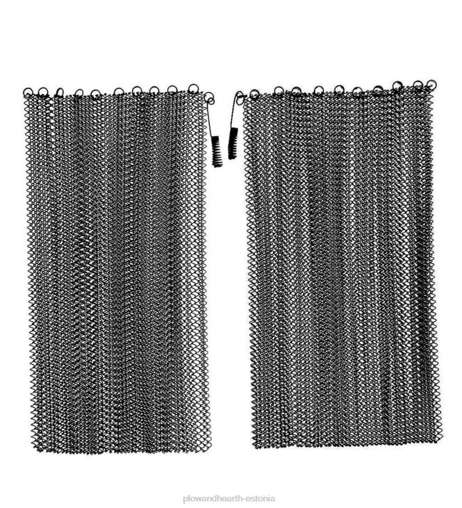 kamin 820L2898 must võrkkardin kaminaekraaniga kardinapaarid Plow & Hearth