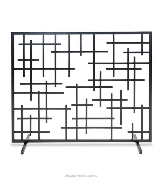 kamin 820L2907 kaasaegne ühe paneeliga suvine dekoratiivne kaminaekraan - naturaalne raud Plow & Hearth