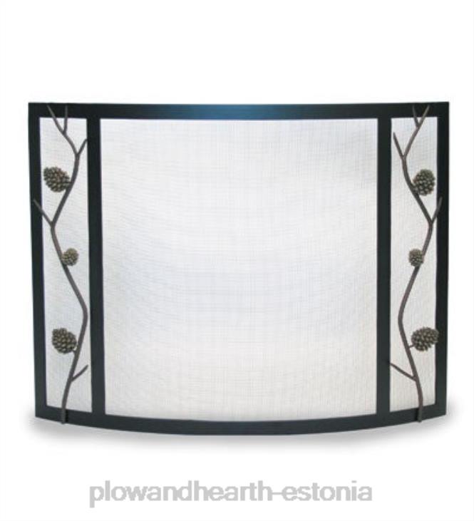 kamin 820L2908 kaarjas männikäbist kaminaekraan - must Plow & Hearth