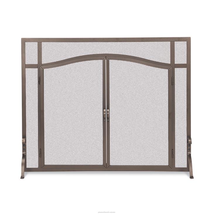 kamin 820L2927 suur kaarekujuliste ustega kohandatud lamekaitse - must Plow & Hearth