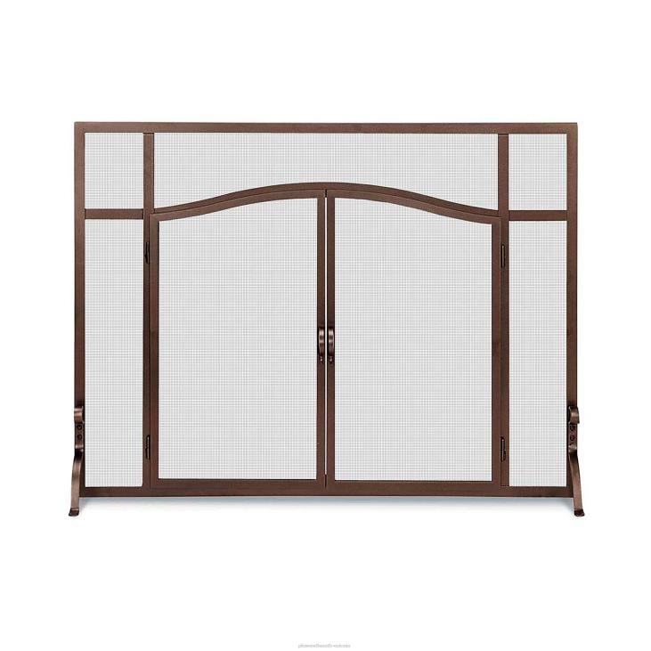 kamin 820L2927 suur kaarekujuliste ustega kohandatud lamekaitse - must Plow & Hearth