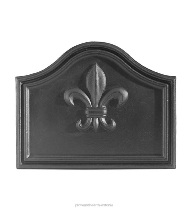 kamin 820L2818 fleur de lis malmist kaminatulekatel mattmusta viimistlusega Plow & Hearth