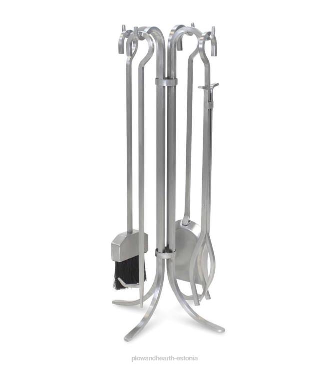 kamin 820L2758 5-osaline roostevabast terasest newport kaminatööriistade komplekt - roostevaba teras Plow & Hearth