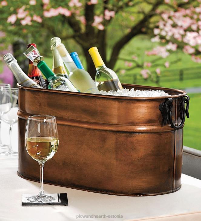 kamin 820L2707 vasest viimistletud küttepuude kopp Plow & Hearth