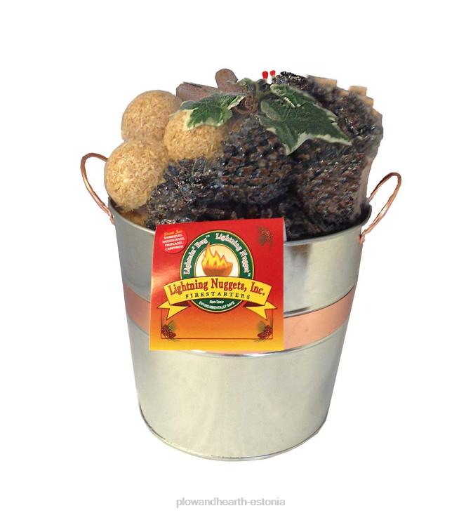 kamin 820L2709 tulekäituri kinkekomplekt tsingitud ämbris Plow & Hearth