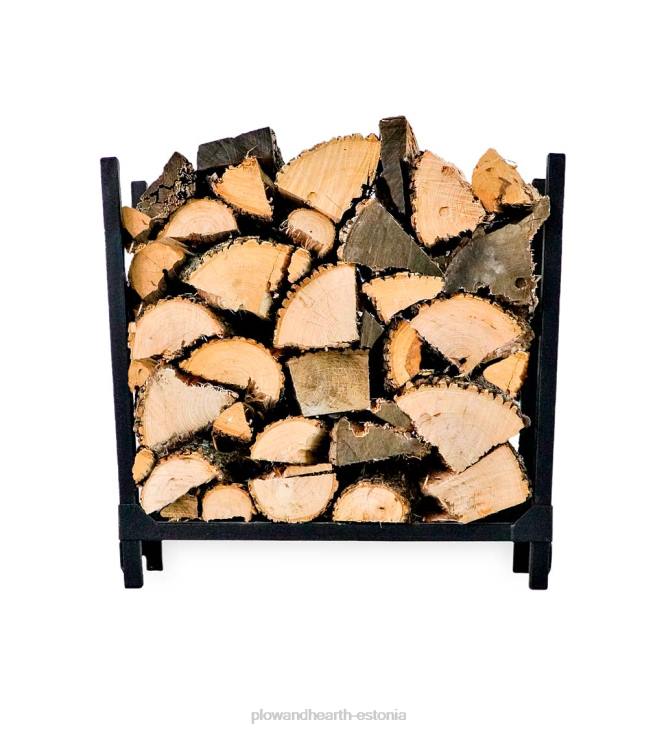 tarvikud 820L2847 kaasaskantav puidust riiul - must Plow & Hearth