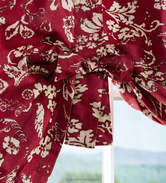 majatarbed 820L2618 lilleline damask kikilips aknaklapp - saagikoristus Plow & Hearth