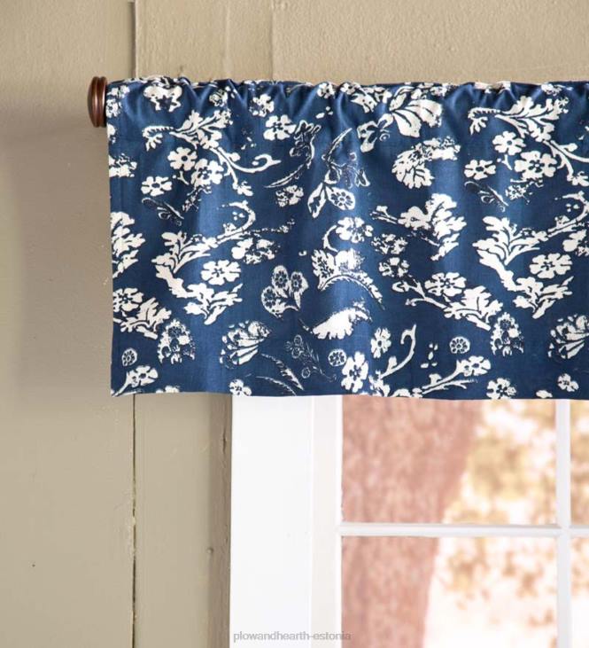 majatarbed 820L3180 lilleline damast-taskuga kodukootud isoleeritud kardinavõre, 42 laius x 14 l - igihaljas Plow & Hearth