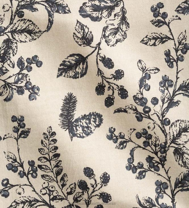 majatarbed 820L2558 botanical toile isoleeritud topeltvoodriga puuvillane kardinapaneel varrastega taskuga Plow & Hearth