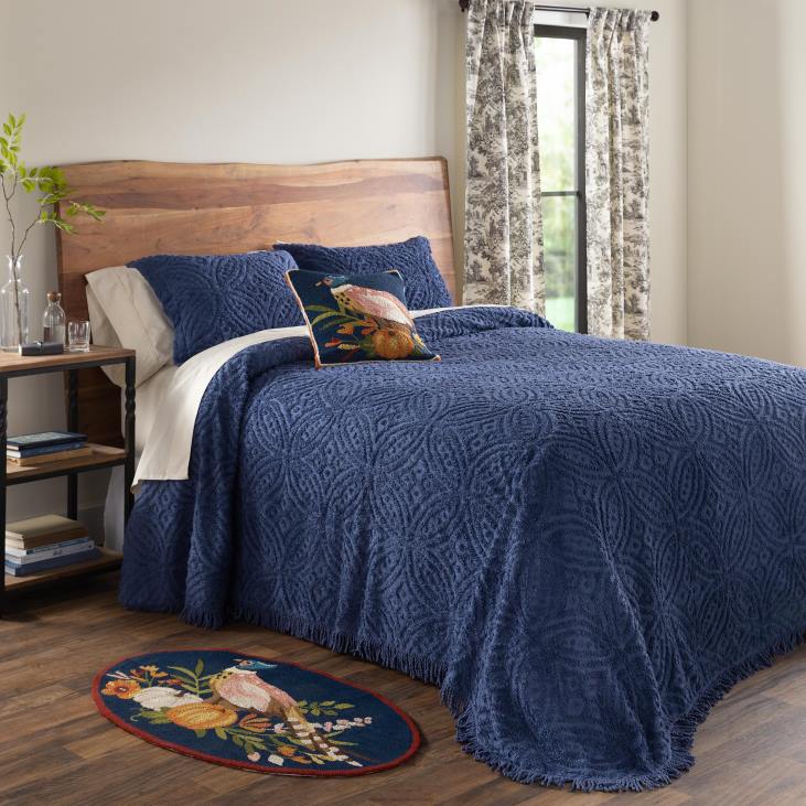 majatarbed 820L2558 botanical toile isoleeritud topeltvoodriga puuvillane kardinapaneel varrastega taskuga Plow & Hearth