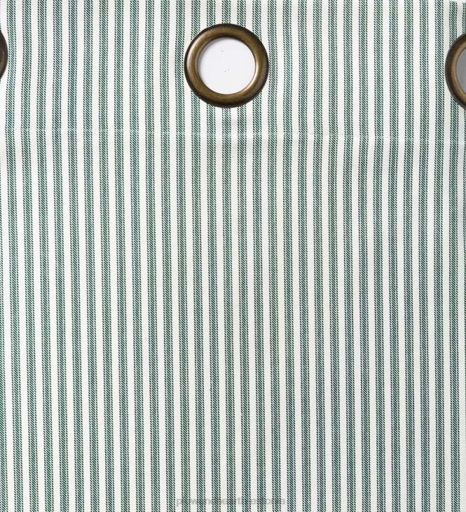 majatarbed 820L2563 termoloogiline isoleeritud tiksuv triibuga läbiviiguga ülakardina paarid Plow & Hearth