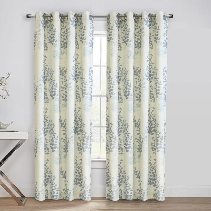 majatarbed 820L2566 nora grommet ülemine kardinapaneel - sinine - 50 x 108 Plow & Hearth