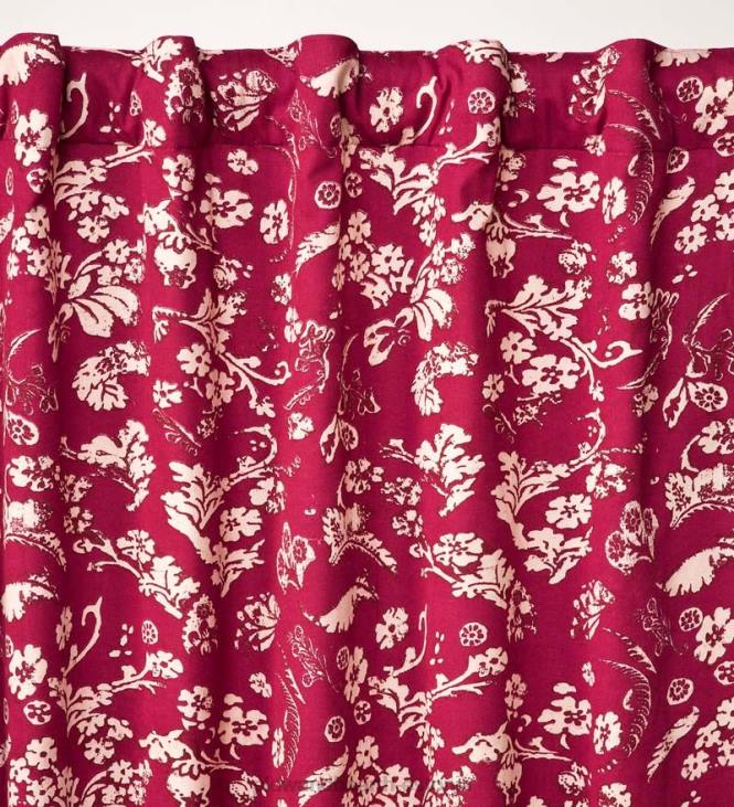 majatarbed 820L2576 lilleline damaskist varraste taskuga kodukootud isoleeritud kardinapaneel Plow & Hearth