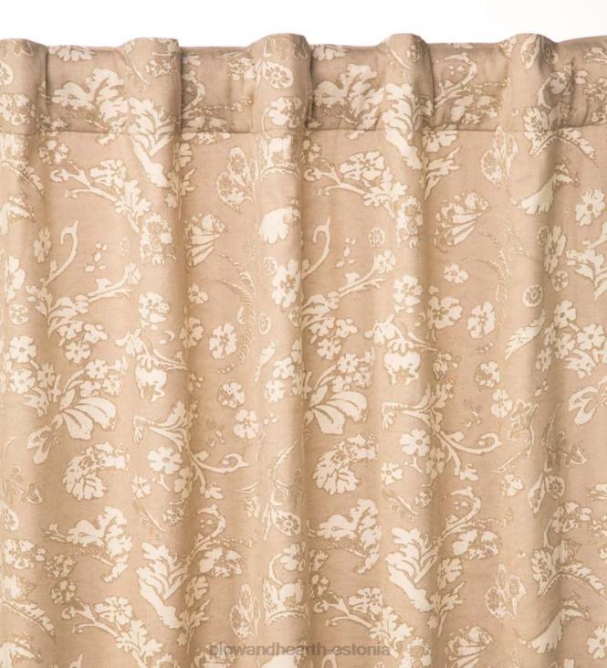 majatarbed 820L2576 lilleline damaskist varraste taskuga kodukootud isoleeritud kardinapaneel Plow & Hearth