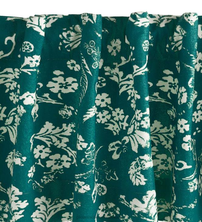 majatarbed 820L2576 lilleline damaskist varraste taskuga kodukootud isoleeritud kardinapaneel Plow & Hearth