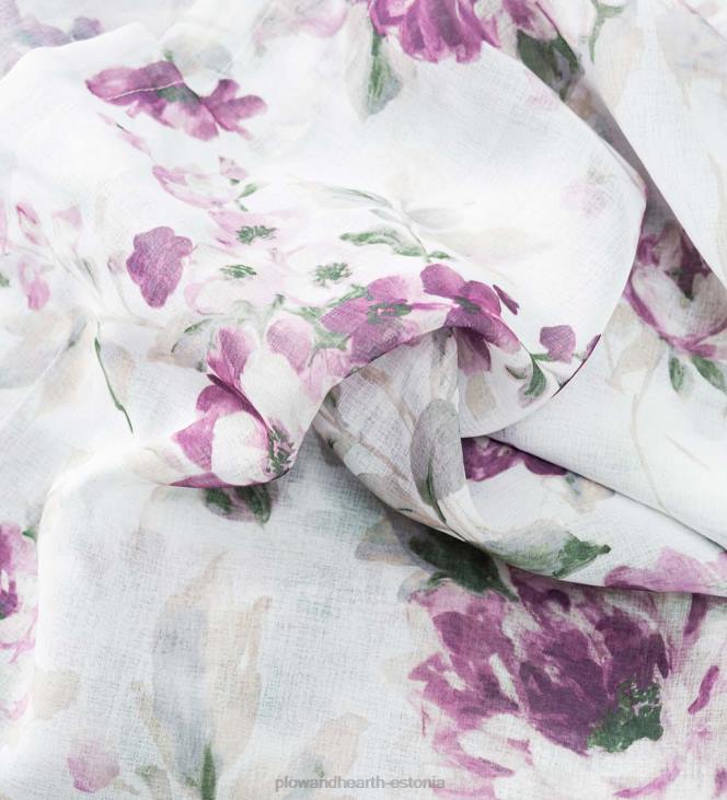 majatarbed 820L2600 kapriissed läbipaistvad varrastega taskupaneelkardinad ja valance Plow & Hearth