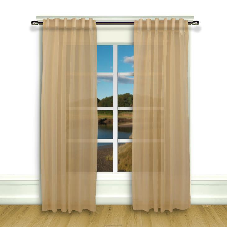 majatarbed 820L2603 layla plisseeritud kardinapaneelide paarid - butterscotch - 63 x 104 Plow & Hearth