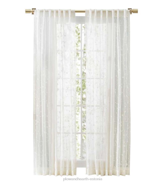 majatarbed 820L2604 läbipaistvad õitega kardinad Plow & Hearth