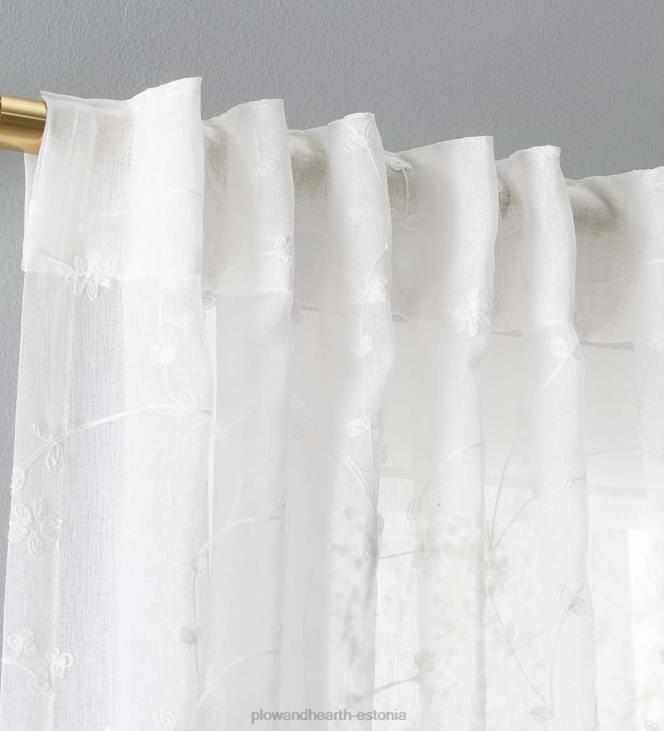 majatarbed 820L2604 läbipaistvad õitega kardinad Plow & Hearth