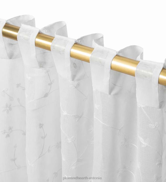 majatarbed 820L2604 läbipaistvad õitega kardinad Plow & Hearth