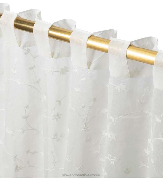 majatarbed 820L2604 läbipaistvad õitega kardinad Plow & Hearth