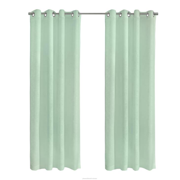 majatarbed 820L2609 Smirgel läbipaistva tihendiga ülemine kardinapaneel - helehall - 52 x 108 Plow & Hearth