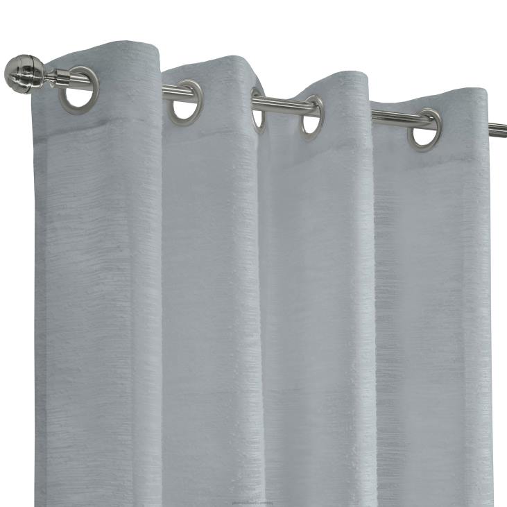 majatarbed 820L2609 Smirgel läbipaistva tihendiga ülemine kardinapaneel - helehall - 52 x 108 Plow & Hearth