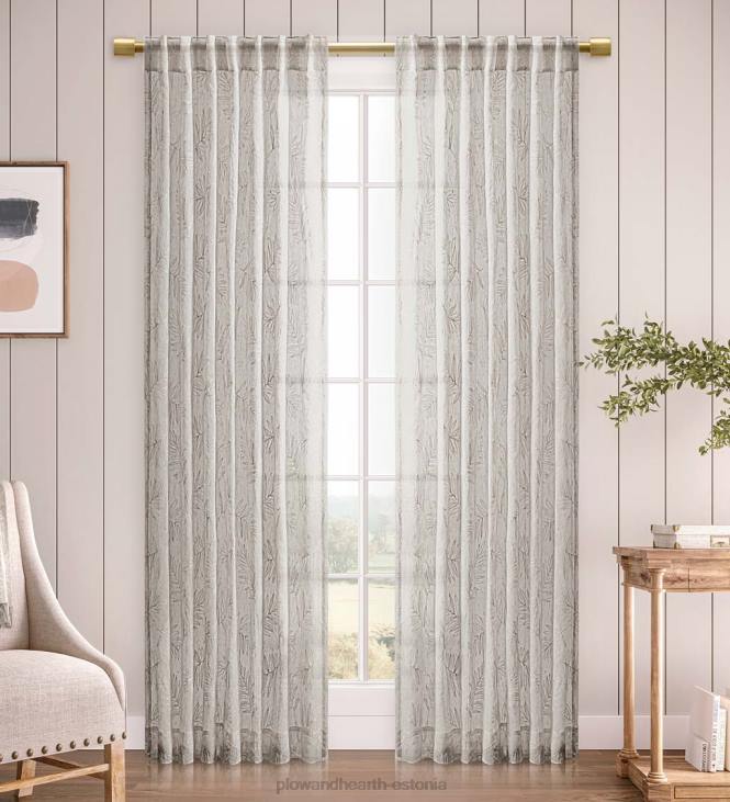 majatarbed 820L2610 läbipaistvad lehtkardinad Plow & Hearth