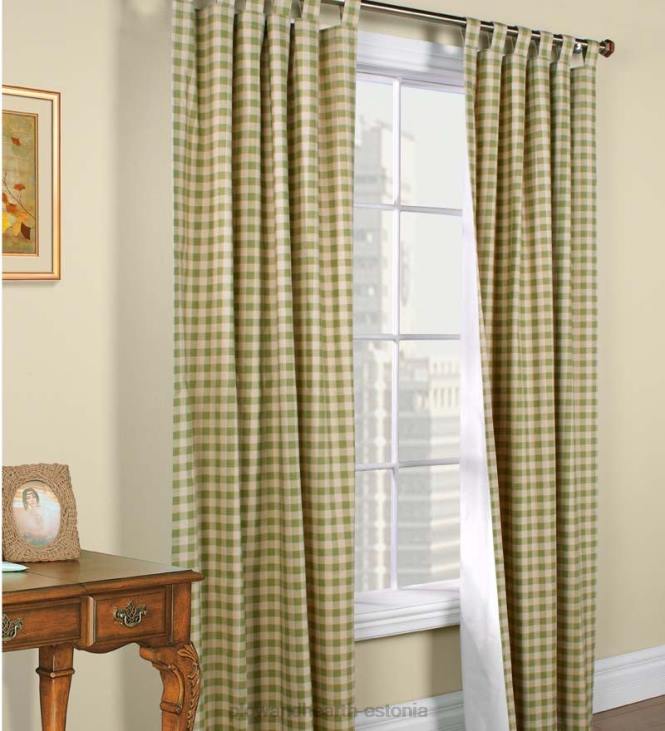 majatarbed 820L3129 termoloogiline kontroll tab-top valance kardin, 15 l x 40 w - salvei Plow & Hearth