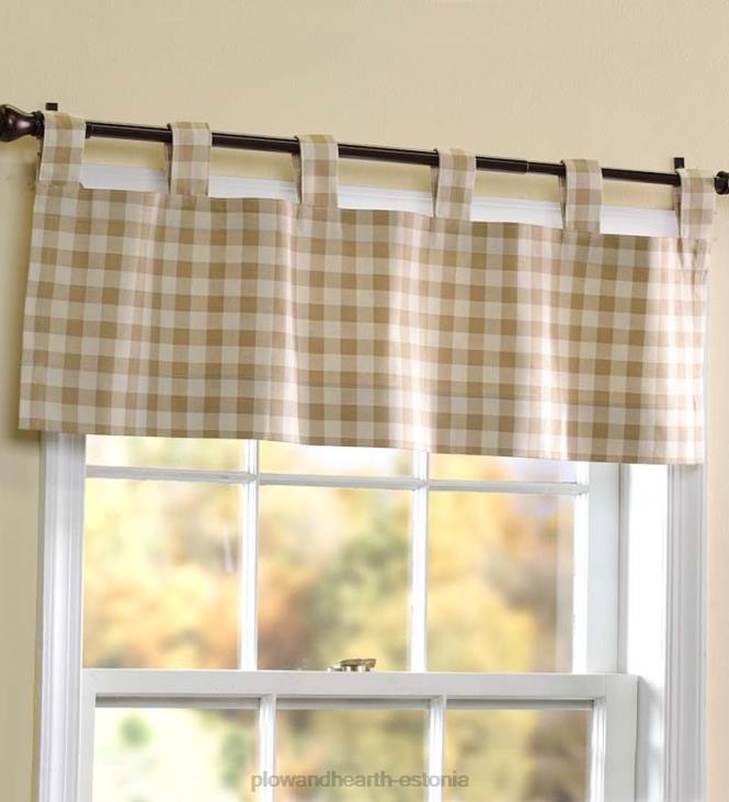 majatarbed 820L3129 termoloogiline kontroll tab-top valance kardin, 15 l x 40 w - salvei Plow & Hearth