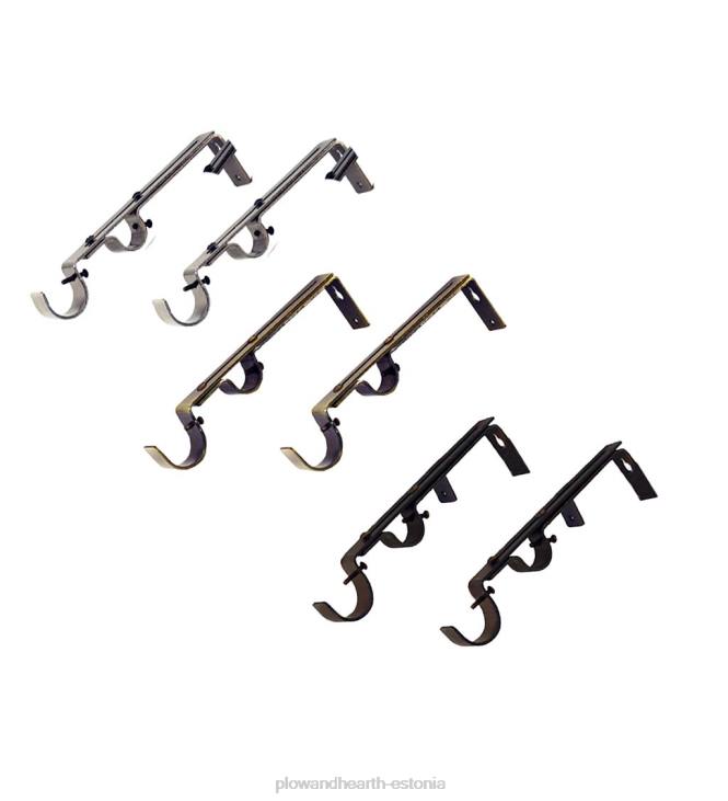 majatarbed 820L2637 topeltvardad klambrid, paar - espresso Plow & Hearth