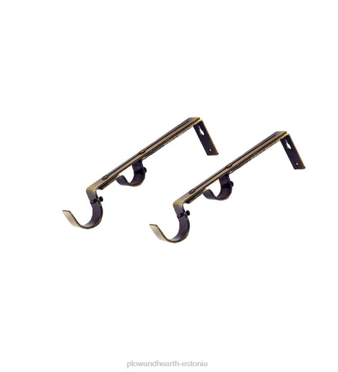 majatarbed 820L2637 topeltvardad klambrid, paar - espresso Plow & Hearth