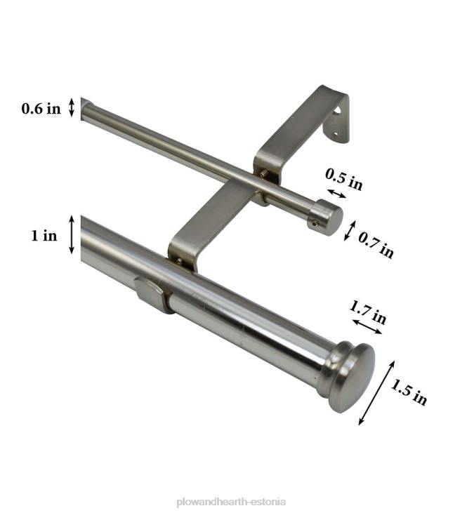 majatarbed 820L2638 corona topelt kardinapuu komplekt Plow & Hearth