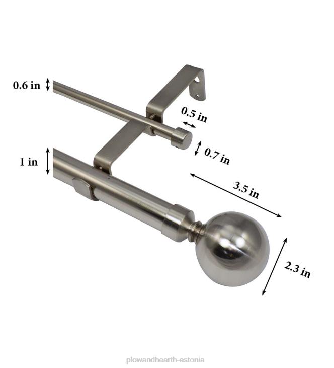 majatarbed 820L2639 palli lõplik topeltvarraste komplekt Plow & Hearth